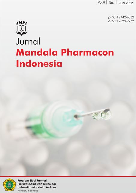 								View Vol. 8 No. 1 (2022): Jurnal Mandala Pharmacon Indonesia
							