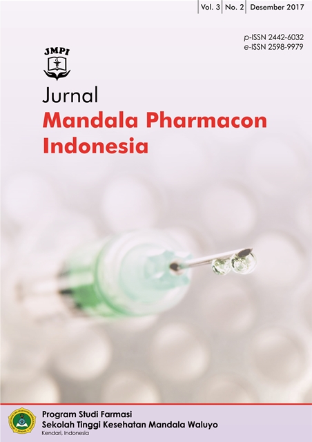 								View Vol. 3 No. 02 (2017): Jurnal Mandala Pharmacon Indonesia
							