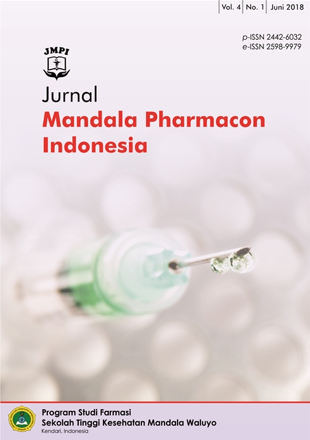 								View Vol. 4 No. 1 (2018): Jurnal Mandala Pharmacon Indonesia
							