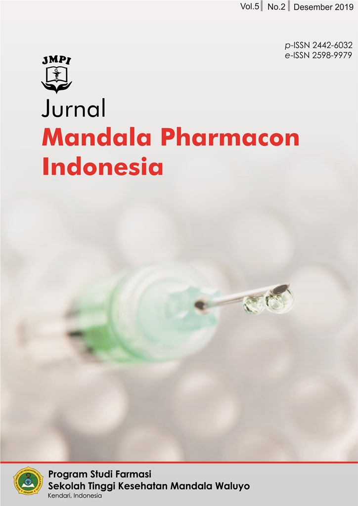 								View Vol. 5 No. 02 (2019): Jurnal Mandala Pharmacon Indonesia
							