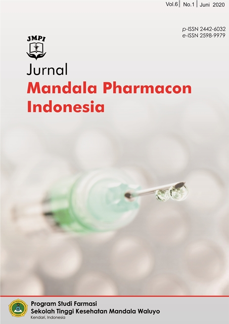 								View Vol. 6 No. 01 (2020): Jurnal Mandala Pharmacon Indonesia
							